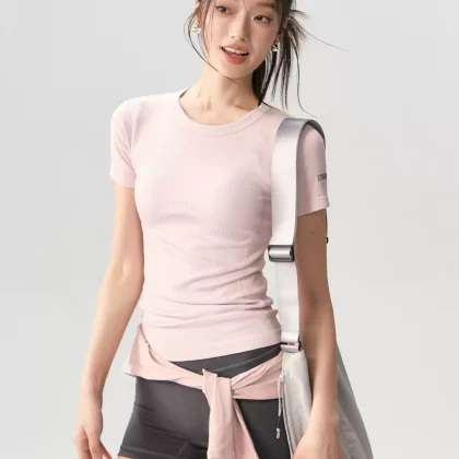 Premium seamless yoga top manufactured by an OEM Yoga Top Manufacturer for global activewear brands.