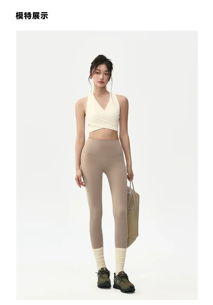 Premium high-waisted yoga leggings by an OEM Yoga Leggings Manufacturer with private label customization.