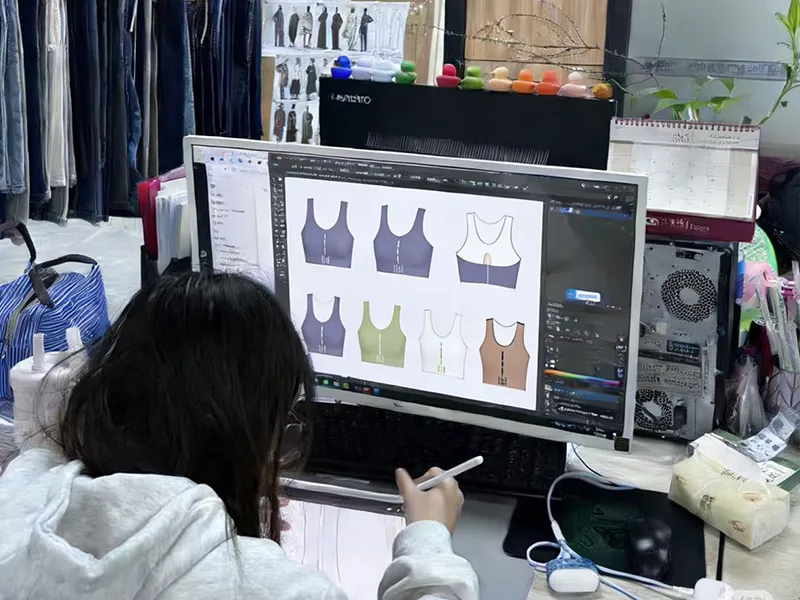 Activewear design direction and technical pack creation