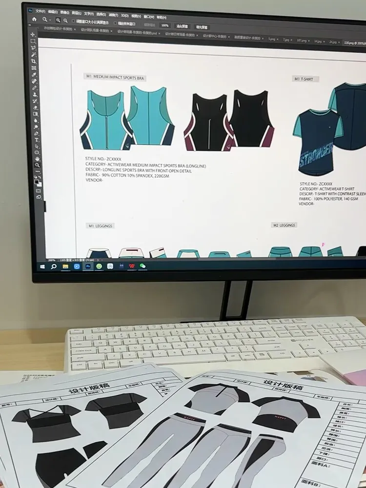 Activewear design and manufacturing support