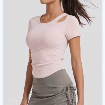 Women's Built-in Bra Yoga Top – Slim Fit & Stylish Activewear