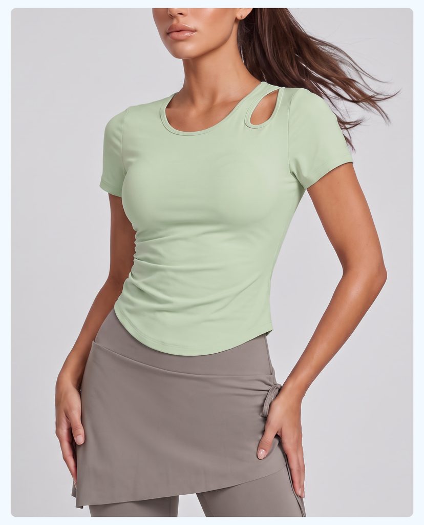 Women's Built-in Bra Yoga Top – Slim Fit & Stylish Activewear