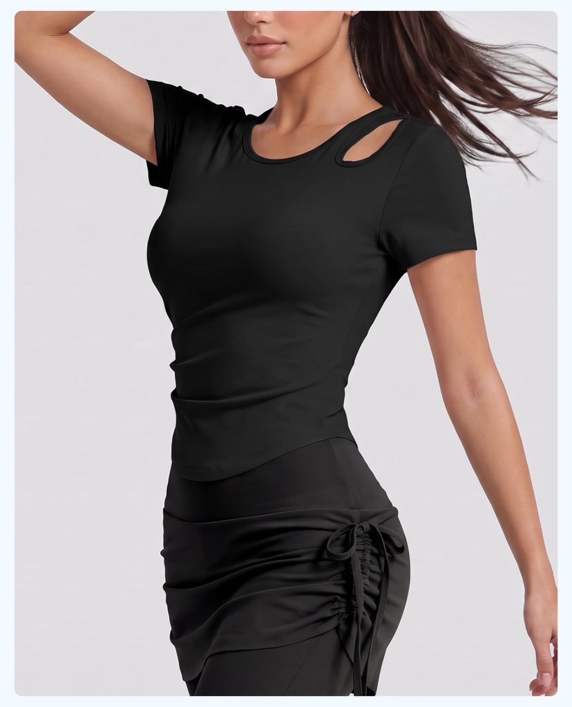 Women's Built-in Bra Yoga Top – Slim Fit & Stylish Activewear