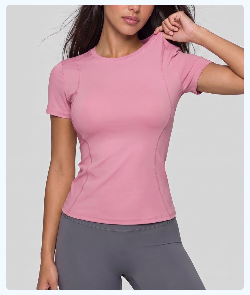PPremium Women's Short Sleeve Yoga Top | Wholesale Activewear