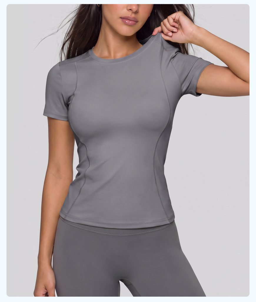 PPremium Women's Short Sleeve Yoga Top | Wholesale Activewear