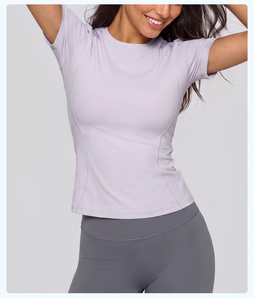 PPremium Women's Short Sleeve Yoga Top | Wholesale Activewear
