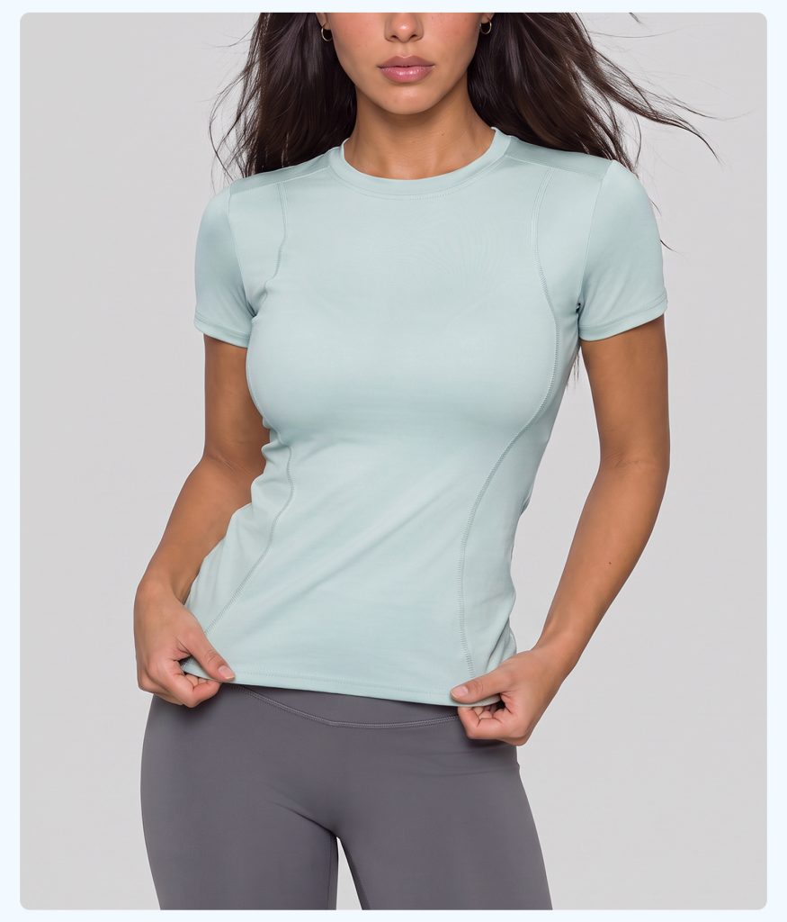 PPremium Women's Short Sleeve Yoga Top | Wholesale Activewear