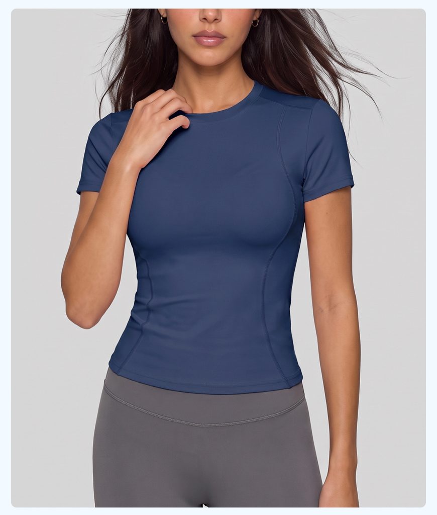 PPremium Women's Short Sleeve Yoga Top | Wholesale Activewear