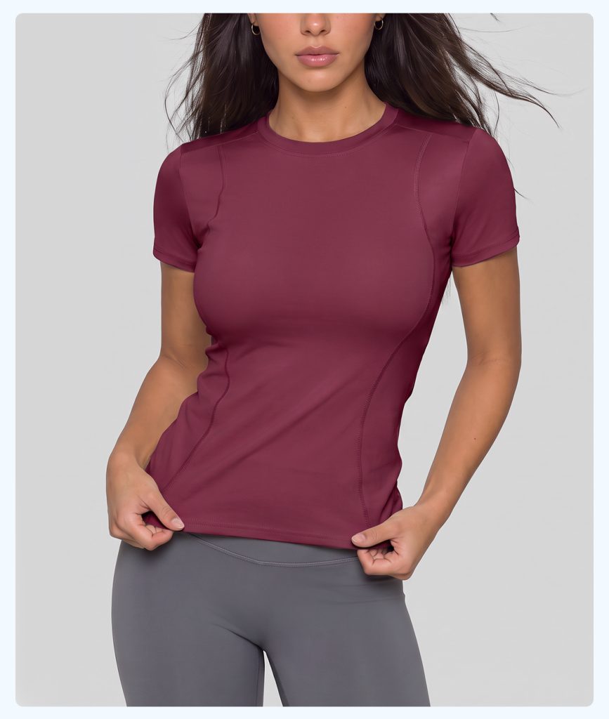 PPremium Women's Short Sleeve Yoga Top | Wholesale Activewear