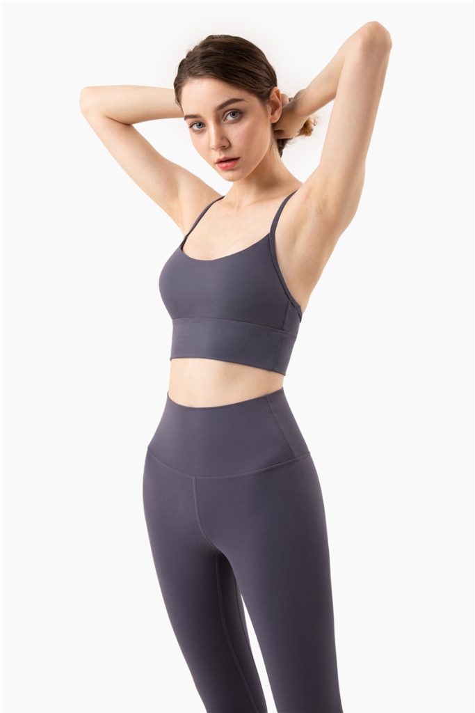 Women's Yoga Sports Bra Tank Top – Bare Feel Racerback Pilates Workout Top Wholesale