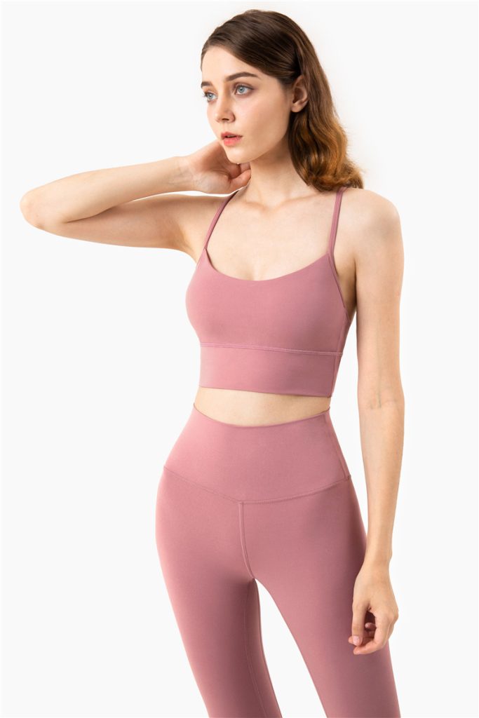 Women's Yoga Sports Bra Tank Top – Bare Feel Racerback Pilates Workout Top Wholesale