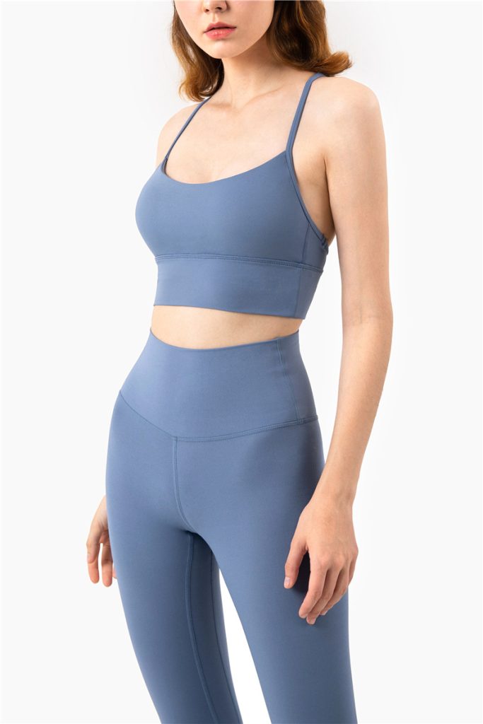 Women's Yoga Sports Bra Tank Top – Bare Feel Racerback Pilates Workout Top Wholesale