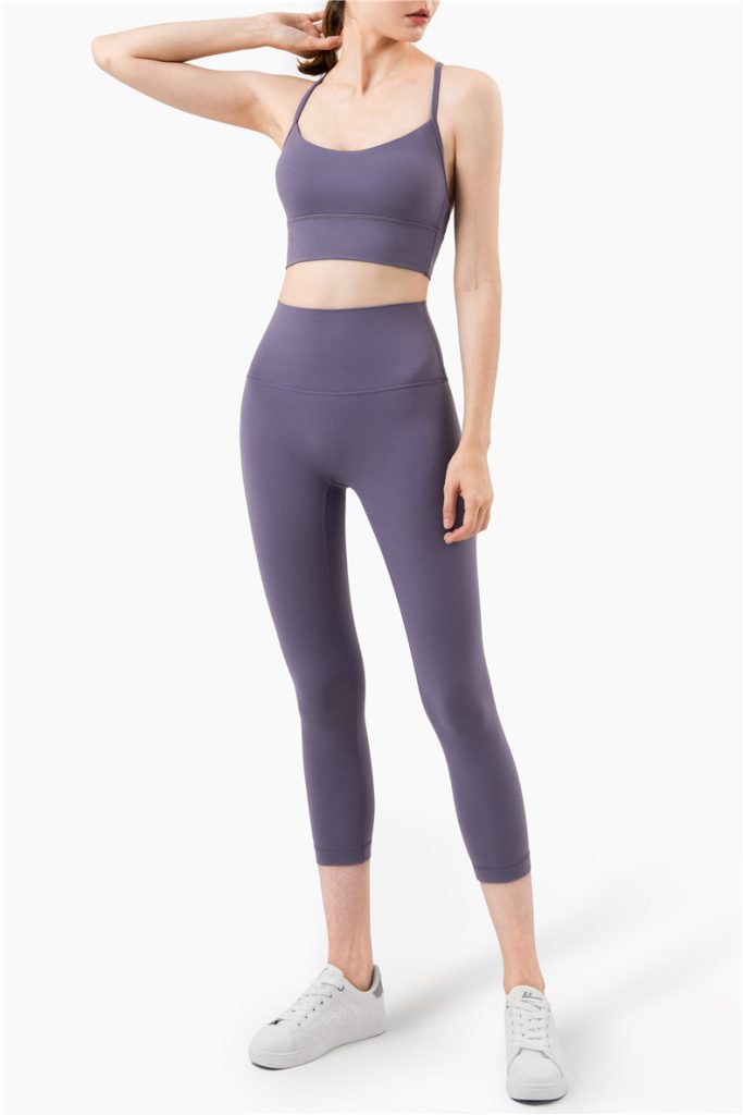 Women's Yoga Sports Bra Tank Top – Bare Feel Racerback Pilates Workout Top Wholesale